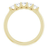 14K Yellow 1/2 CTW Natural Diamond Anniversary Band